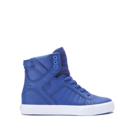 Supra Skytop Blå Høye Sneakers Barn [NO-4-S839]